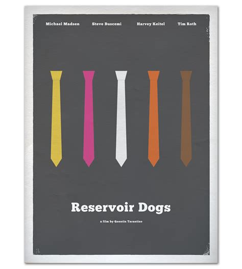 Reservoir Dogs minimalist poster - Hunter Langston Design