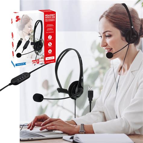 Fone Headset Home Office Telemarketing Pc Not Callcenter Usb Submarino