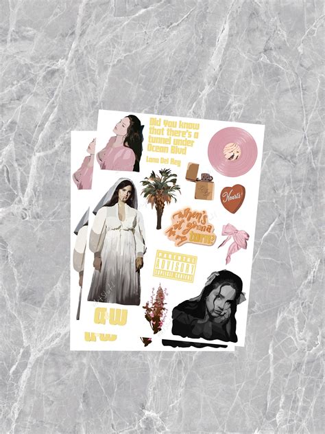 Lana Del Rey Stickers Lana Aesthetic Stickers Lana Sticker Etsy