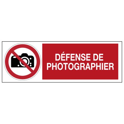 Panneau D Fense De Photographier Iso Ozc Signal Tique