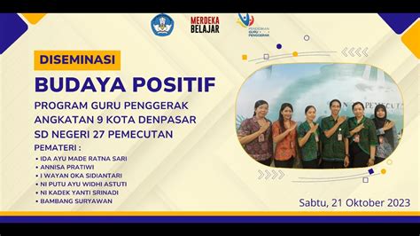 Aksi Nyata Diseminasi Kolaborasi Budaya Positif Sd Negeri