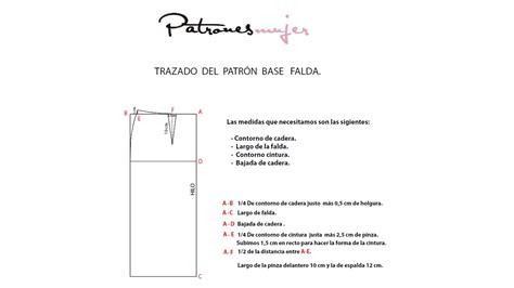 Trazado del patrón base de falda Como hacer patrones YouTube