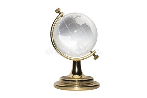 Glass Globe On Gold Stand Stock Photo Image Of Network 137263278