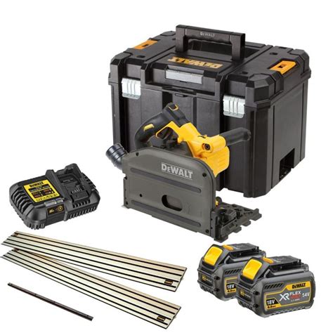 DeWalt DCS520T2R GB 54v XR FLEXVOLT Plunge Saw Inc 2x DCB546 Batts 2x