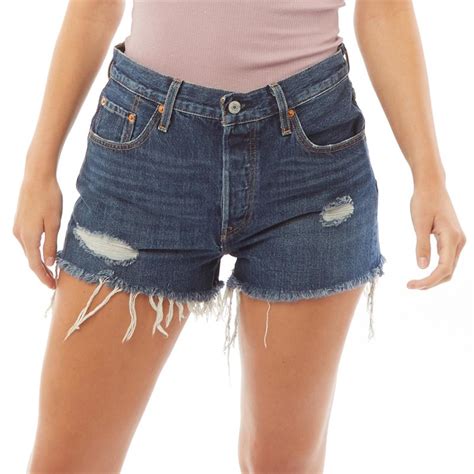 Buy Levis Womens 501 Original Shorts Silver Lake