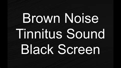 Brown Noise 10 Hours Black Screen Tinnitus Relief Sleep Boost Focus