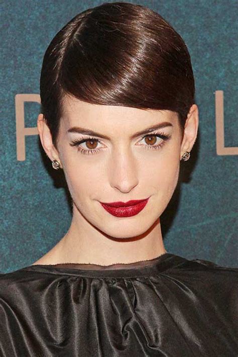 Anne Hathaway Pixie Hairstyles Pixie Cut Haircut For