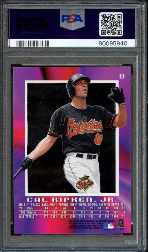 BB 1997 Skybox E X 2000 8 Cal Ripken Jr PSA 9 MINT EBay