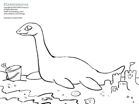 Elasmosaurus Dinosaur Coloring Pages Coloring Pages