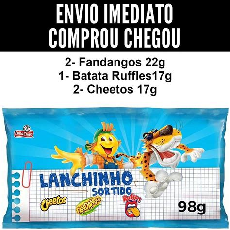 Mini Salgadinho Elma Chips Lanchinho Sortido Lembrancinha Festa