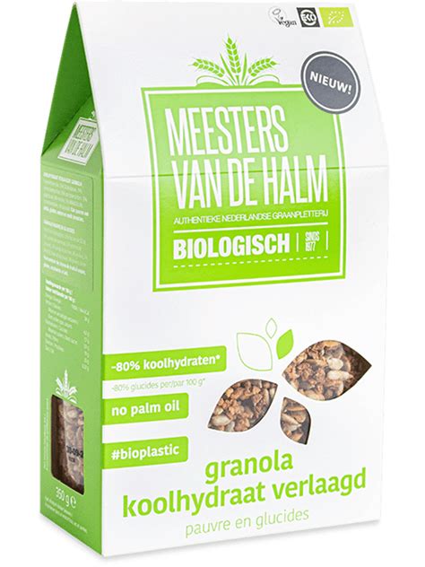 Granola Koolhydraat Verlaagd 6x350g De Halm