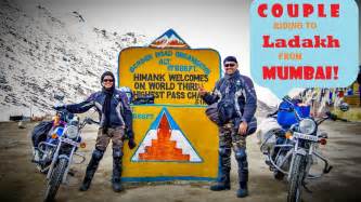 Indias Wroom Couple Riding To Leh Ladakh From Mumbai Youtube