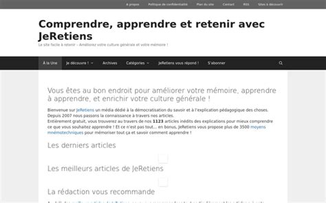 Jeretiens Comprendre Apprendre Retenir Et Jouer Avec Jeretiens