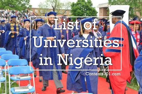 List Of Universities In Nigeria And Their Year Of Establishment