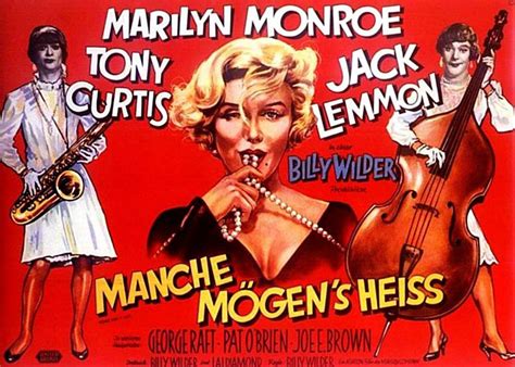Manche Mögens Heiss German poster for the Marilyn Monroe movie Some Like It Hot