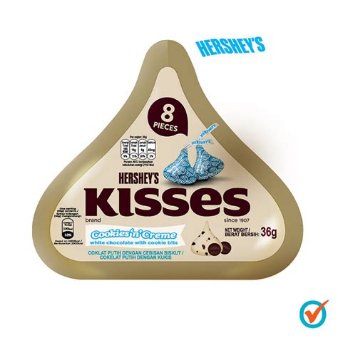 Hershey S Iconic Kisses Cookies N Creme 36g USA Lazada