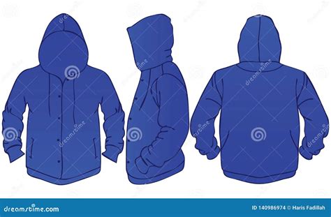 Jackets Stock Vector Illustration Of Long Mockup Clothing