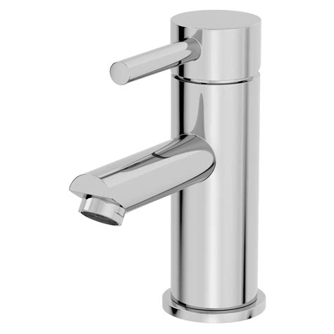 Modern Bathroom Single Lever Round Mono Mixer Tap Solid Brass Chrome Finish 5056093610867 Ebay