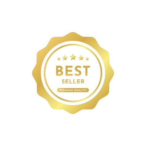 Bestseller Gold Logo Design Vektorvorlage Premium Vektor