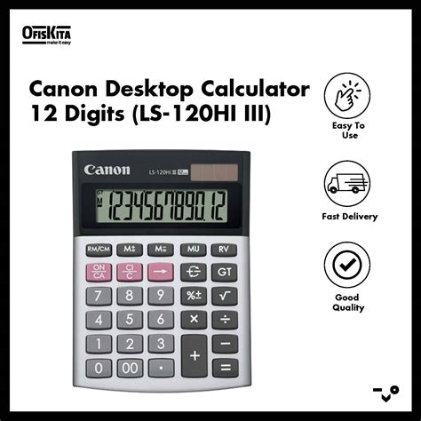 Ofiskita Canon Desktop Calculator Digits Ls Hi Iii