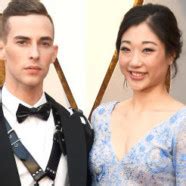 Oscars Adam Rippon médaillé aux JO en harnais de cuir Gay