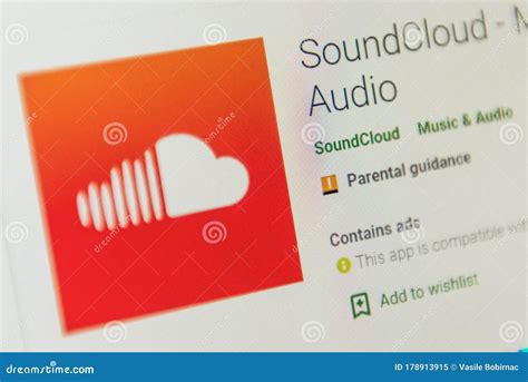 SoundCloud App Icon. Selective Focus. Editorial Image - Image of ...
