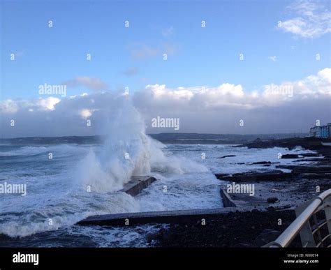 Portrush, Coleraine, UK. 10th Dec, 2014. Weather bomb hits Portrush, Northern Ireland Credit ...