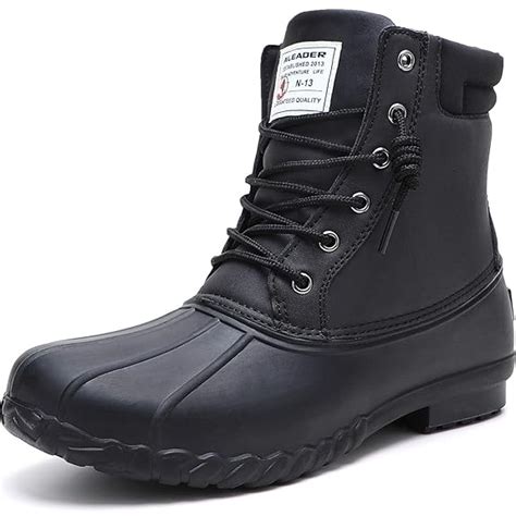 Buy ALEADER Mens Duck Boots Insulated Cold Weather Boots Waterproof