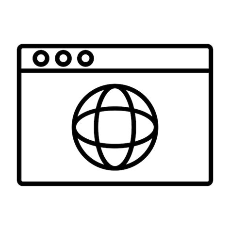 Premium Vector | Web page icon