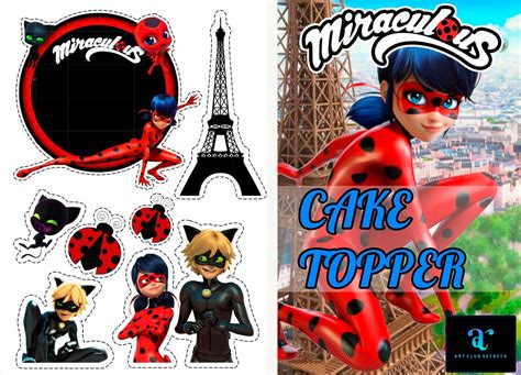 Miraculous Tales Of Ladybug And Cat Noir Cake Topper Cake Etsy