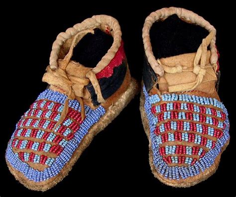 Nez Perce Art Beaded Moccasins Native American Moccasins Native