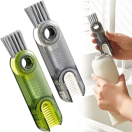 Kunya 3 In 1 Multifunctional Cleaning Brush 3 In 1 Tiny Bottle Cup Lid