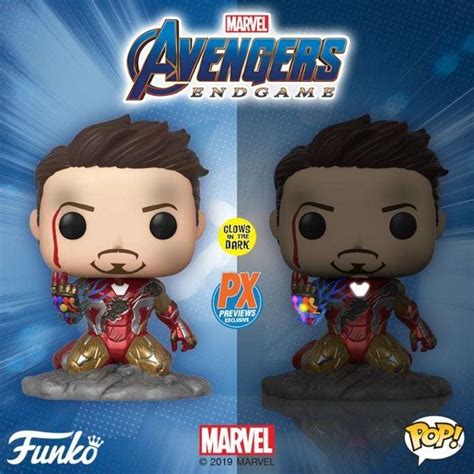 Funko Pop Avengers Endgame I Am Iron Man Gitd Deluxe Figure Px