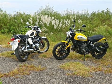 Triumph Scrambler Vs Bonneville Review Reviewmotors Co