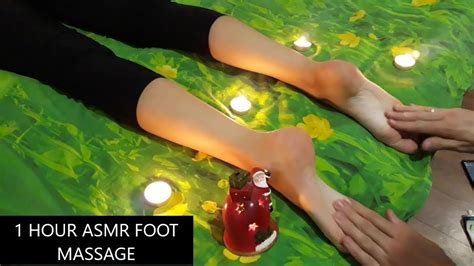 1 Hour Asmr Foot Massage With Tools Youtube