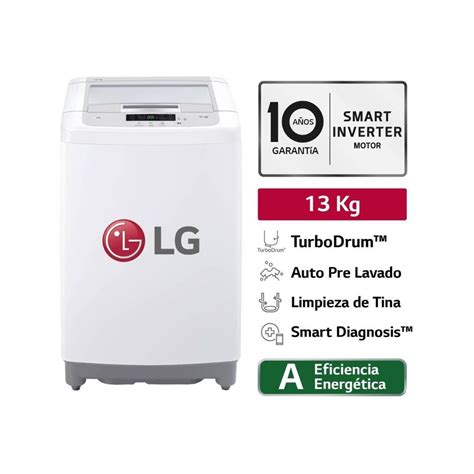 Ripley Lavadora Lg Kg Carga Superior Smart Motion Con Turbodrum