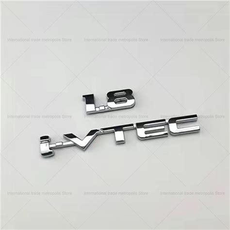 1X 3D 1 8 VTEC 1 8 IVTEC Metal Emblem Badge Decals Car Sticker For