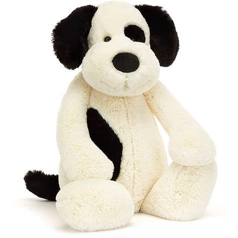 Jellycat Bashful Black Cream Puppy Plushpaws Co Uk