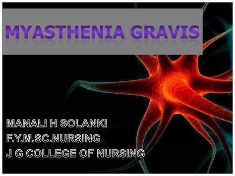 Myasthenia Gravis Ppt