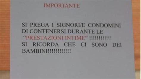 Basta Effusioni Lavviso Nel Condominio Os Di Vercelli E Il Post