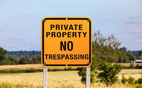 No Trespassing Private Property Sign 4 Packs Uv Printing