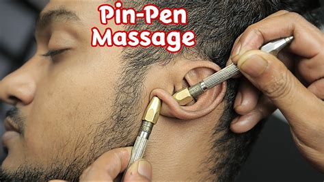 Tip Top Pin Pen Massage With 3d Asmr Sound Head Scratching And Pressure Point Forehead Massage