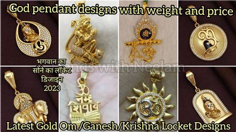 Latest Gold Om Locket Designs Gold Ganesh Locket God Pendant