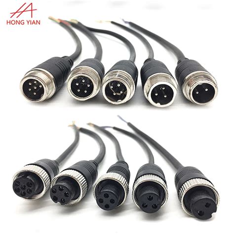 2 Pin 3pin 4pin 5pin For Led Outdoor Waterproof Connector Cable M12 M15