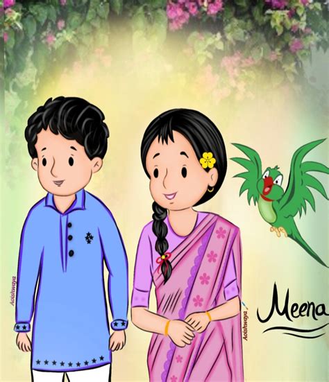 meena raju cartoon cartoon drawings meena cartoon india painting