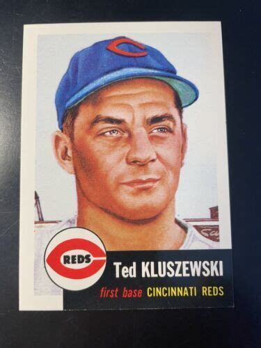 Ted Kluszewski Baseball Trading Cards For Sale Ebay