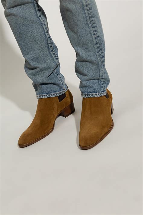 Saint Laurent Wyatt Chelsea Boots In Blue For Men Lyst