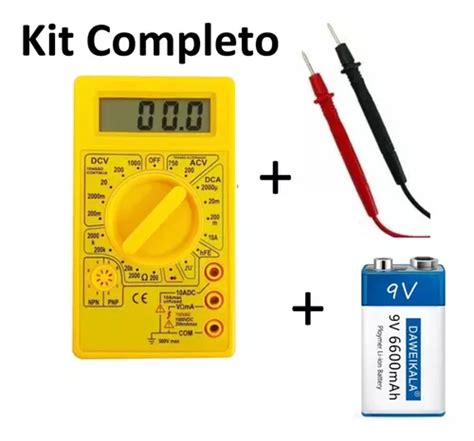Mult Metro Digital Dt Port Til Profissional Bateria Mercadolivre