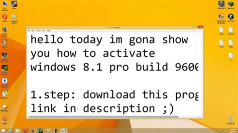 How To Activate Windows 8 1 Pro Build 9600 Youtube