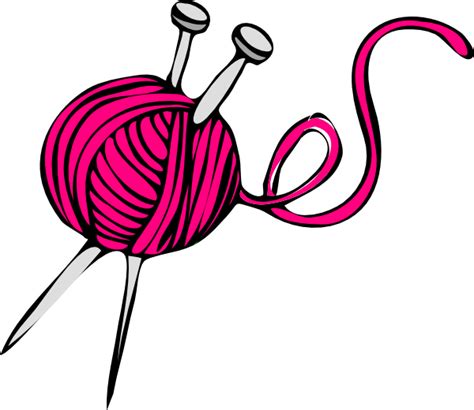 Pink Yarn Clip Art At Clker Vector Clip Art Online Royalty Free